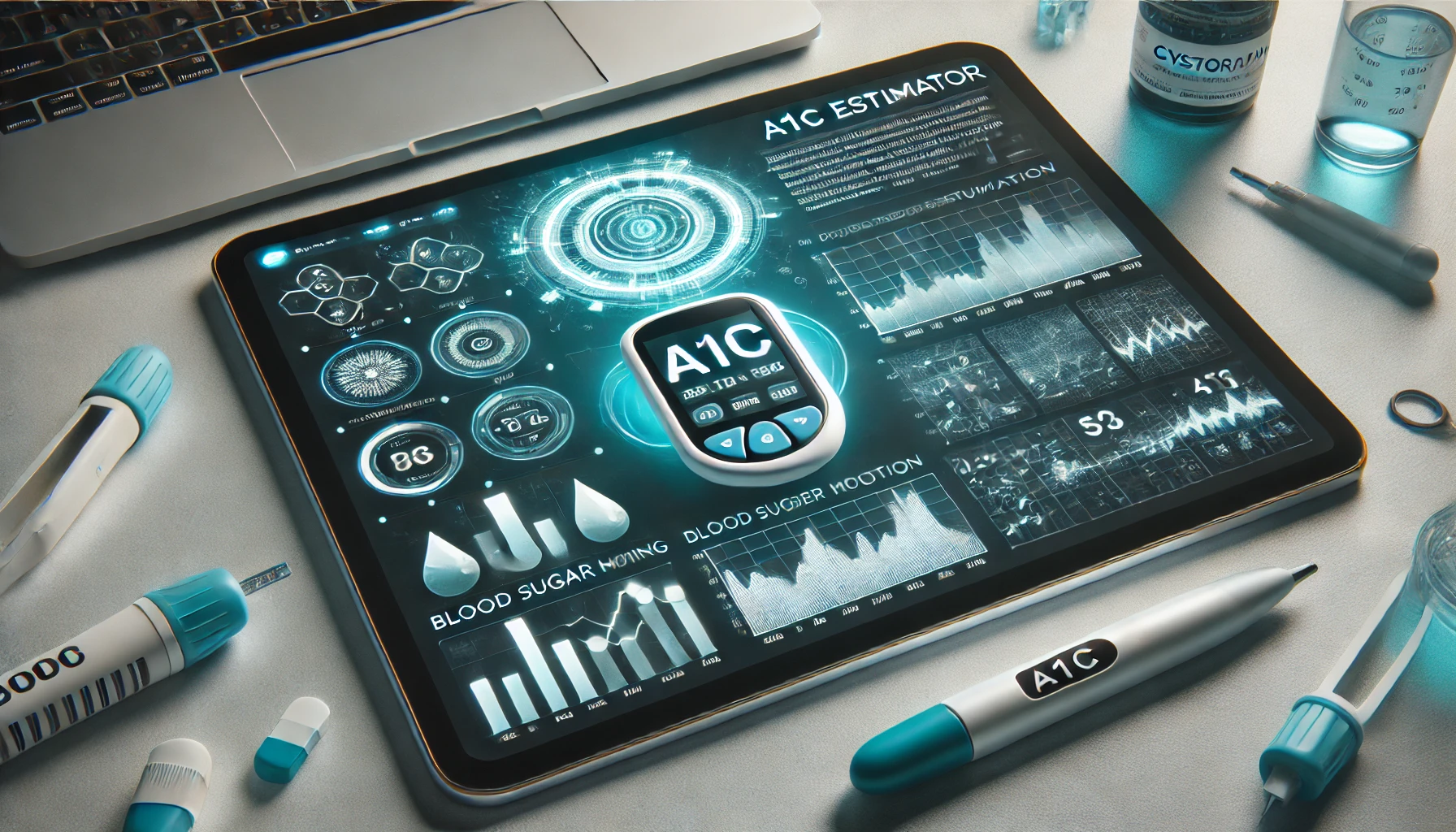 Diagram illustrating the relationship between blood glucose and A1C levels